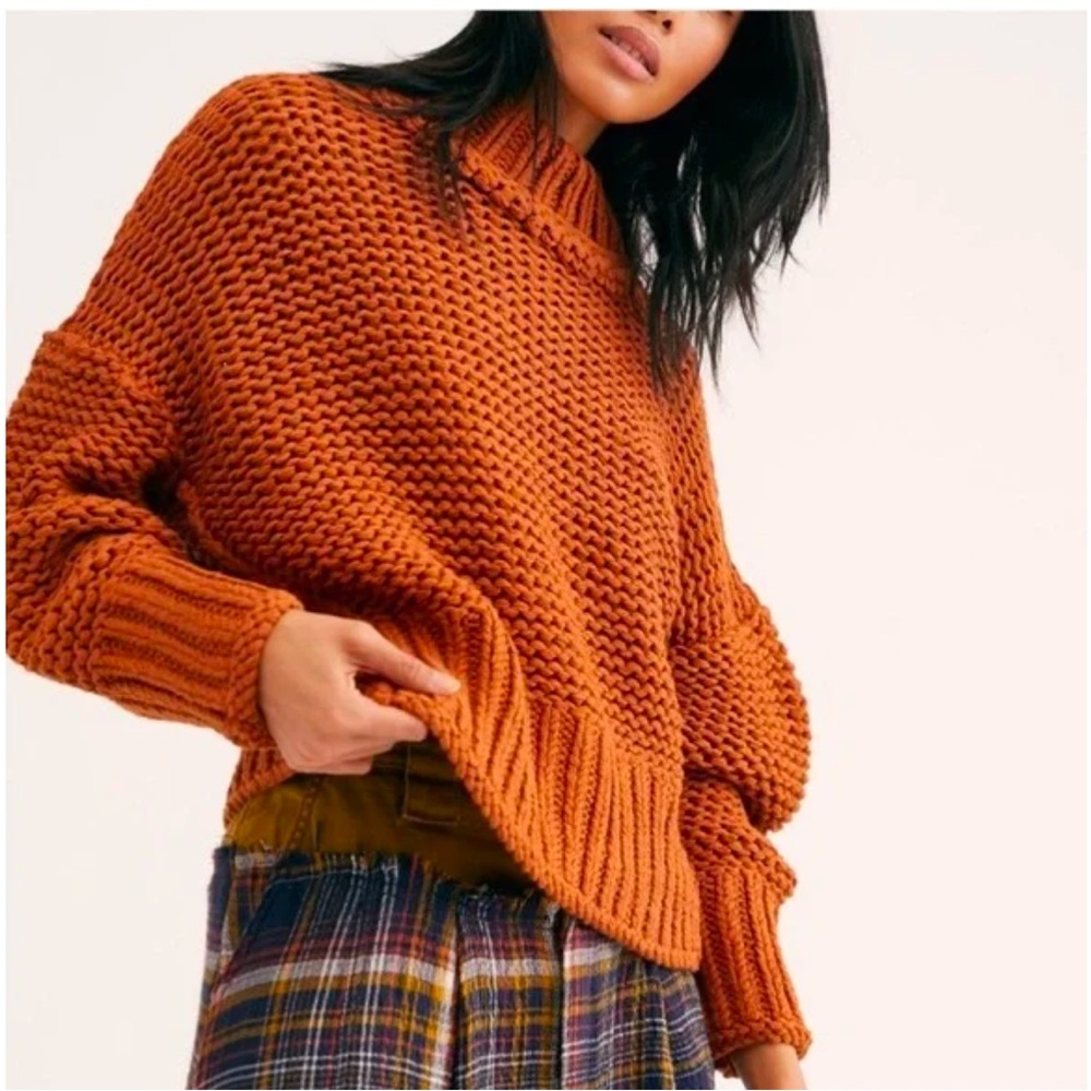 Free People My Only Sunshine Sweater in Tucson Earth Size Large - Picture 2 of 9